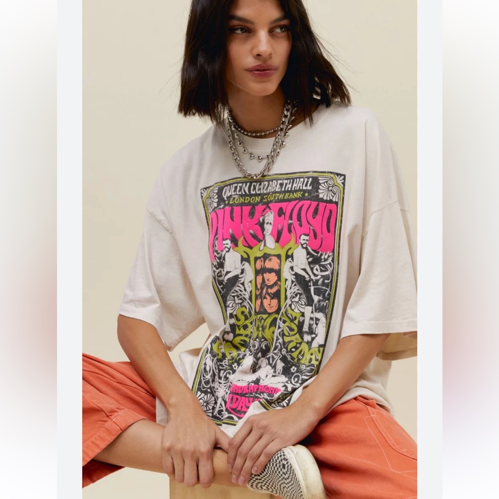 Daydreamer Pink Floyd Graphic Tee - Cream